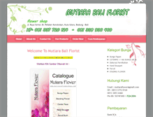 Tablet Screenshot of mutiaraflowershop.com